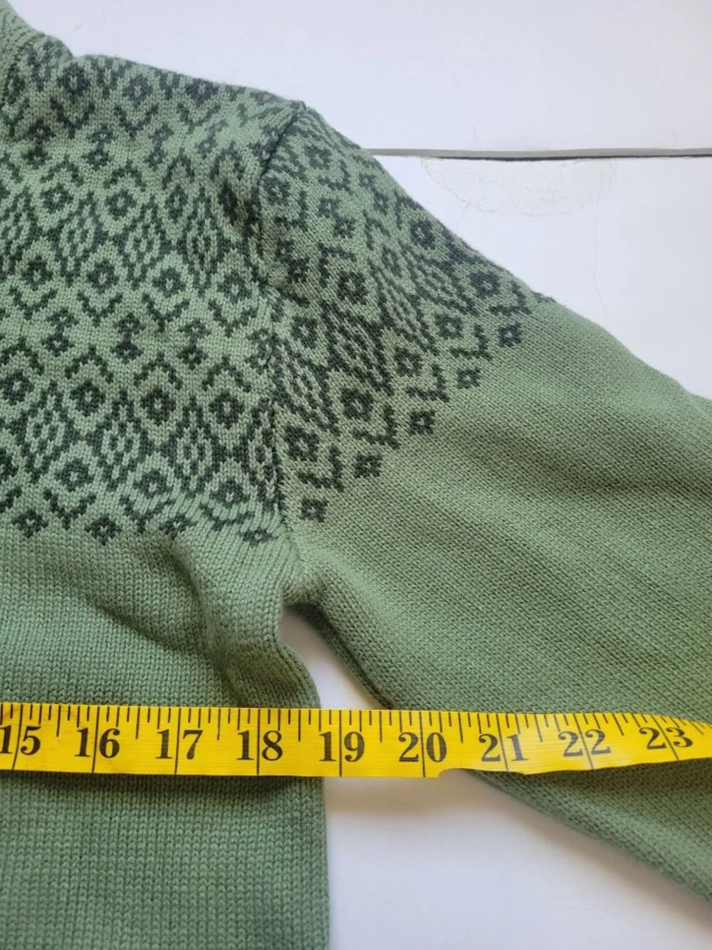 NWT Gioberti boys' 100% cotton pullover knitted sweater shawl collar Fair Isle